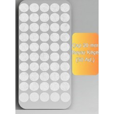 ALMITAL Çap 20 mm 50'li Paket Beyaz Mobilya Keçesi Zemin ve Parke Koruyucusu