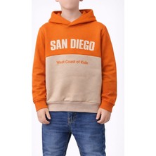 love 3 Iplik Şardonlu Baskılı Kapşonlu Sweat