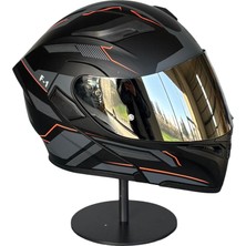 Scharf 902 Çene Açılır Motosiklet Kaskı – Güneş Gözlüklü E1 (Silver Vizörlü)