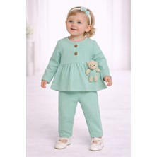 love Ayıcık Detaylı 2 Düğmeli Alt Üst Takım