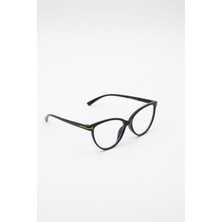 Tyn Store Muse Unisex Retro Siyah-Mavi Işık Filtreli Aksesuar Gözlük