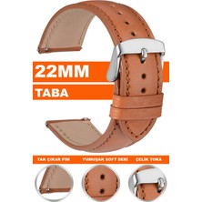 Trendburada Huawei Watch Gt Gt2 Gt3 Gt4 Gt5 Pro 46mm-Xioami Redmi Watch 5 Active-Lite Uyumlu 22mm Deri Saat Kordonu Kayışı TB3