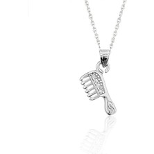 Skygo 925 Ayar Gümüş Tarak Kadın Gümüş Kolye