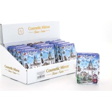 Skygo Taşlı Istanbul Tasarımı El Aynası Kalın