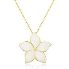 Skygo 925 Ayar Gümüş Yasemin Çiçeği Kadın Gümüş Kolye