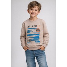 love 2 Iplik Kompak Kumaş Baskılı Sweat