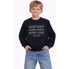 love Yazı Detaylı Şardonlu Erkek Çocuk Sweat
