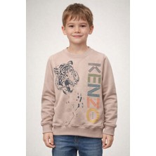 love 2 Iplik Kompak Kumaş Baskılı Sweat