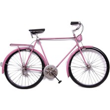 Skygo Bisiklet Pano Pembe Pano Vintage Dekoratif Ev Ofis Hediyelik