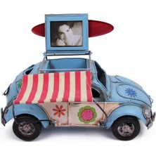 Skygo Dekoratif Metal Araba Çerçeveli, Kalemlik ve Tenteli Hediyelik