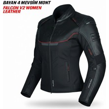 Kuzey Motor Falcon V2 4 Mevsim Kadın Mont Deri