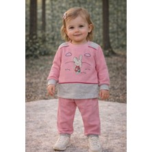 love 2 Iplik Kompak Kumaş Kız Bebek Takım