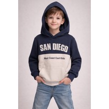 love 3 Iplik Şardonlu Baskılı Kapşonlu Sweat