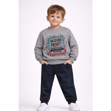 love Yuvarlak Yaka 3 Iplik Şardonlu Erkek Sweat