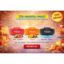 Fresh Products 🌊🥭🥝🍊 Fresh Clip 2.5 Klozet Kokusu – 3 Farklı Koku | 3’lü Avantaj Set