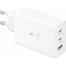 Samsung EP-T6530N Type-C 65W Üçlü (65W-25W-15W) Hızlı Şarj Cihazı Kablosuz Adaptör Başlık
