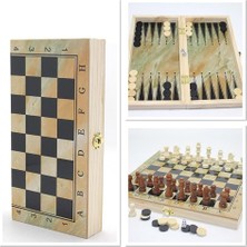 Skygo Ahşap Satranç ve Tavla Seti