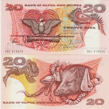 Banknoting Papua Yeni Gine 20 Kına 1996 Çil.