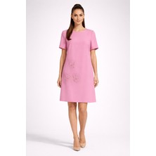 Ekol Nakışlı Elbise 4048