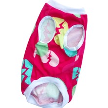 Feyza Design Renkli Kalp Desenli Yazlık Kedi Köpek Giysisi, Rahat ve Şık Tasarım