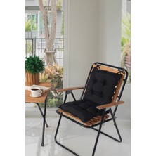 Mossyna 4'lü Pofidik Yıkanabilir Ultra Boncuk Silikon Dolgulu 40X40 cm Sandalye Minderi ve Renk Seçenekli Standart Sandalye Uyumlu Minder