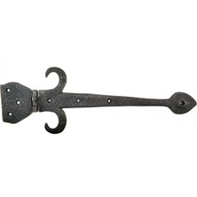 Antika Tarz Dekoratif Pirinç Kuyruklu Çanak Menteşe - 137X390 Mm, Oksit