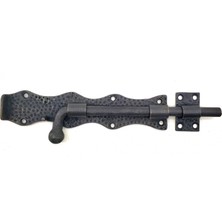 Cotton Soft Antika Tarz Dekoratif Pirinç Dövme Kapı Sürgüsü - 20CM, Oksit