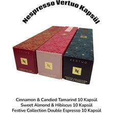 Nespresso Festive Collection Cinnamon - Hibiscus - Espresso Vertuo Kapsül Kahve 30 Adet