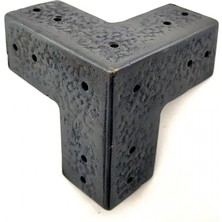 Trend Kapında Antika Tarz Dekoratif Pirinç Köşe Gönye - 68X68 Mm, Oksit