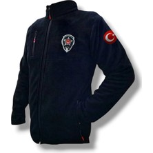 Modanka Reflektör Baskılı Özel Güvenlik Poları Kadın Erkek 280GRM Kalın Polar Iş Güvenliği Sıcak Rüzgar Iticili