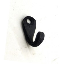 Antika Tarz Dekoratif Pirinç Tekli Mini Askı - 27X11 Mm, Oksit