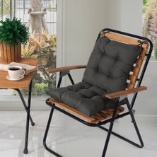 Mossyna 4'lü Pofidik Yıkanabilir Ultra Boncuk Silikon Dolgulu 40X40 cm Sandalye Minderi ve Renk Seçenekli Standart Sandalye Uyumlu Minder