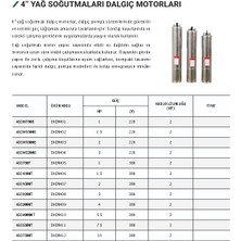 Kentaş Yağ Soğutmalı Dalgıç Su Pompası 4SD2200T