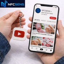 NFCSENS NFC YouTube Anahtarlık | Tek Dokunuşla Kanal Açılır | Temassız Paylaşım