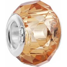 Kumi Bileklik Ve Kolye Için 925 Ayar Damgalı Gümüş Kaplama Yuvarlak Charm