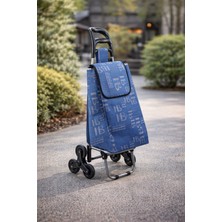 Vadi Merdiven Çıkabilen 3 Tekerlekli Su Geçirmez Çantalı Alüminyum Gövdeli Pazar Arabası