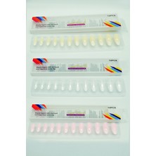 Skygo 3 Renk Toplam 36 Adet Badem Tırnak Tak ve Çık Kendinden Yapışkanlı Takma Tırnak