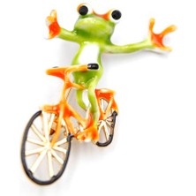 Skygo Kurbağa Broş - Yeşil