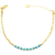 Skygo Küp Boncuk Bileklik - Altın