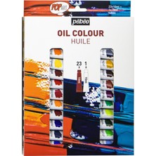 Pebeo Pop Art Yağlı Boya Seti 23X10ML + 15ML Beyaz 669620