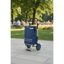 Vadi Termal Soğutucu Su Geçirmez Çantalı Alüminyum Gövdeli Alışveriş Pazar Arabası