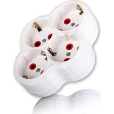 Skygo Dörtlü Topraklı Fişli Priz