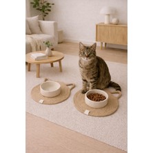 Feyza Design Kedi Paspası 31X31 Cm, Evcil Hayvan Mama Alanı, Kablolar Dahil Değil