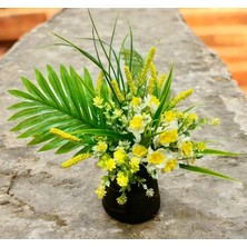 Sedosh Home Vision Cam Vazoda Sarı Nergis Aranjmanı (H:30CM)