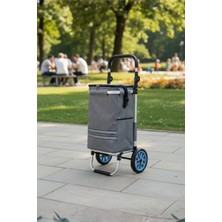 Vadi Termal Soğutucu Su Geçirmez Çantalı Alüminyum Gövdeli Alışveriş Pazar Arabası