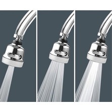 Skygo Krom 3 Fonksiyonlu Mutfak Lavabo Başlığı 360 Derece Döner Musluk Ucu