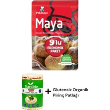 Kms Home Pakmaya Glutensiz Instant Maya 10 gr x 9'lu + Karabio Glutensiz Pirinç Patlağı 90 gr