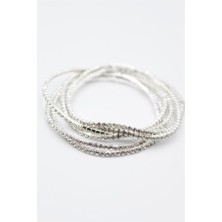 Skygo 6'lı Lastikli Bileklik - Gümüş