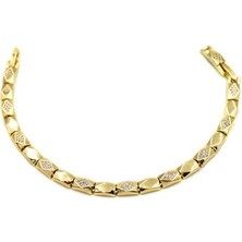 Skygo Taşlı Vip Bileklik - Altın