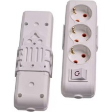 Skygo Asel 3 Lü Priz Anahtarlı Klemensli